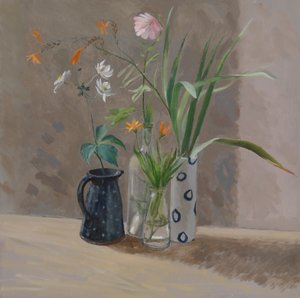 蓝色和白色花瓶 作者 威廉·帕克